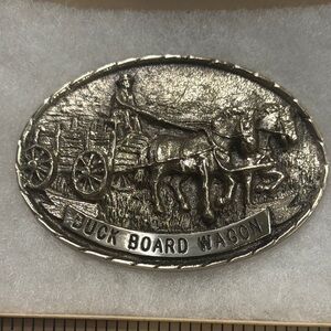 Tony Lama Solid Brass Engraved Belt Buckle